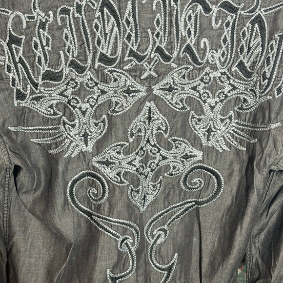 2/$20 Roar Gray Lightweight Shirt Jacket with Collared Design - Picture 7 of 8